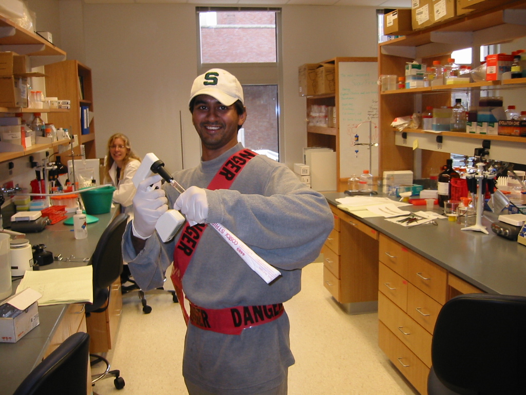 Vikas in his natural habitat